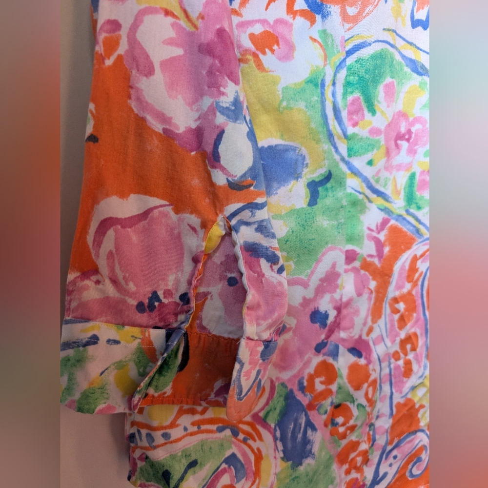 RALPH LAUREN 100% Cotton Button Down Dopamine Dressing Vibrant Bold Colorful - Picture 4 of 4